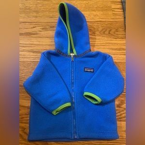 Patagonia Fleece Hoodie Jacket Blue 3Months